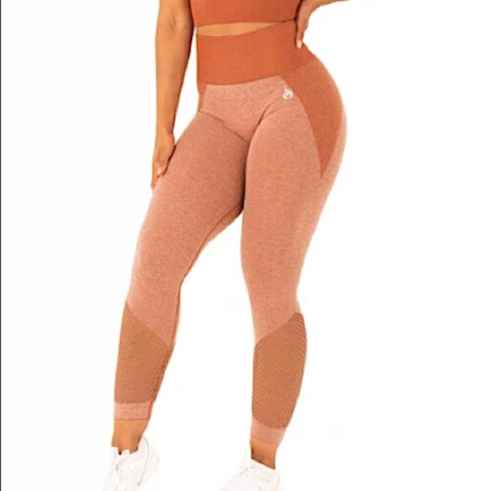 Ryderwear Seamless Oasis Leggings Orange Sz Small